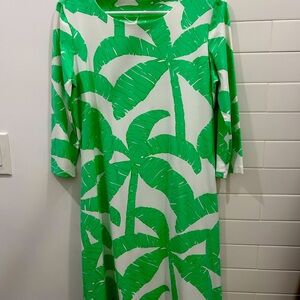 MAHI GOLD Tropical Green Dress